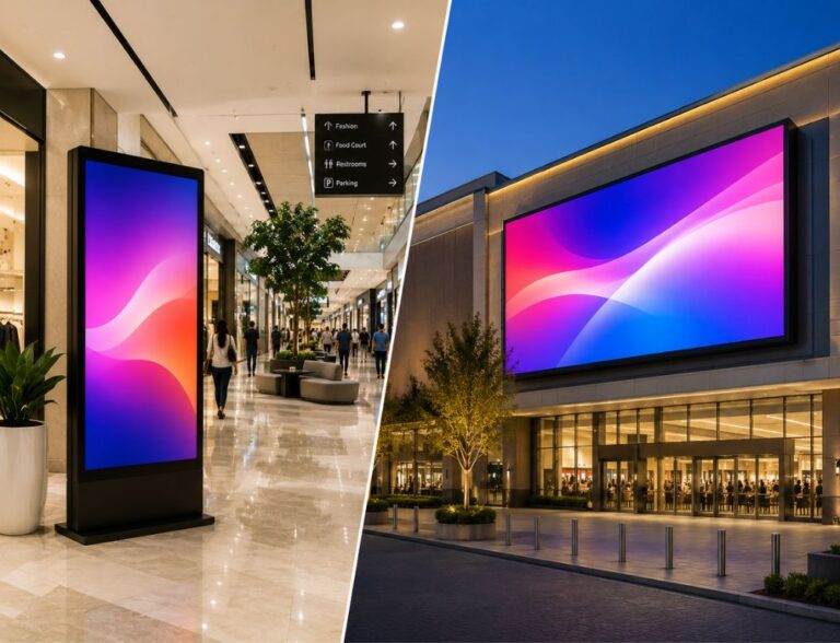 Indoor vs Outdoor Digital Signage: Which Is Right for Your Business?